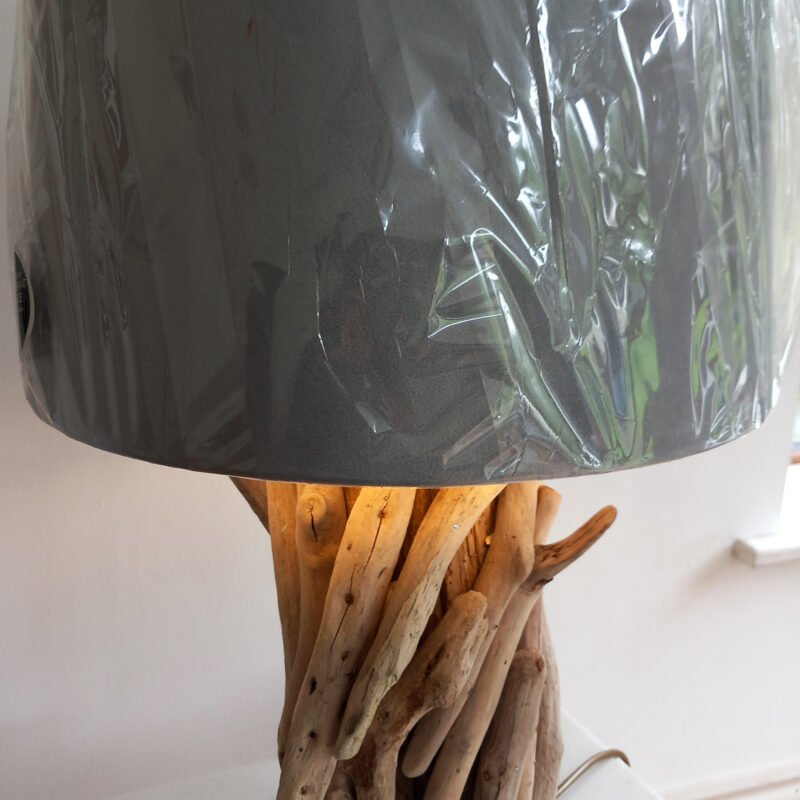 Driftwood pieces table lamp shane deevy designs